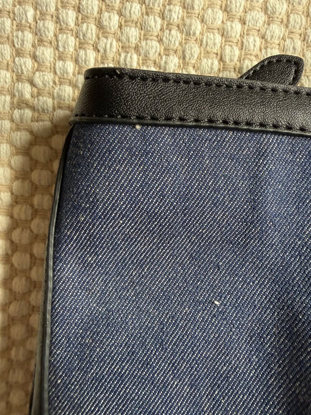 GUESS | Denim Y2K Logo Large Shoulder Tote Bag - Picture 8 of 15